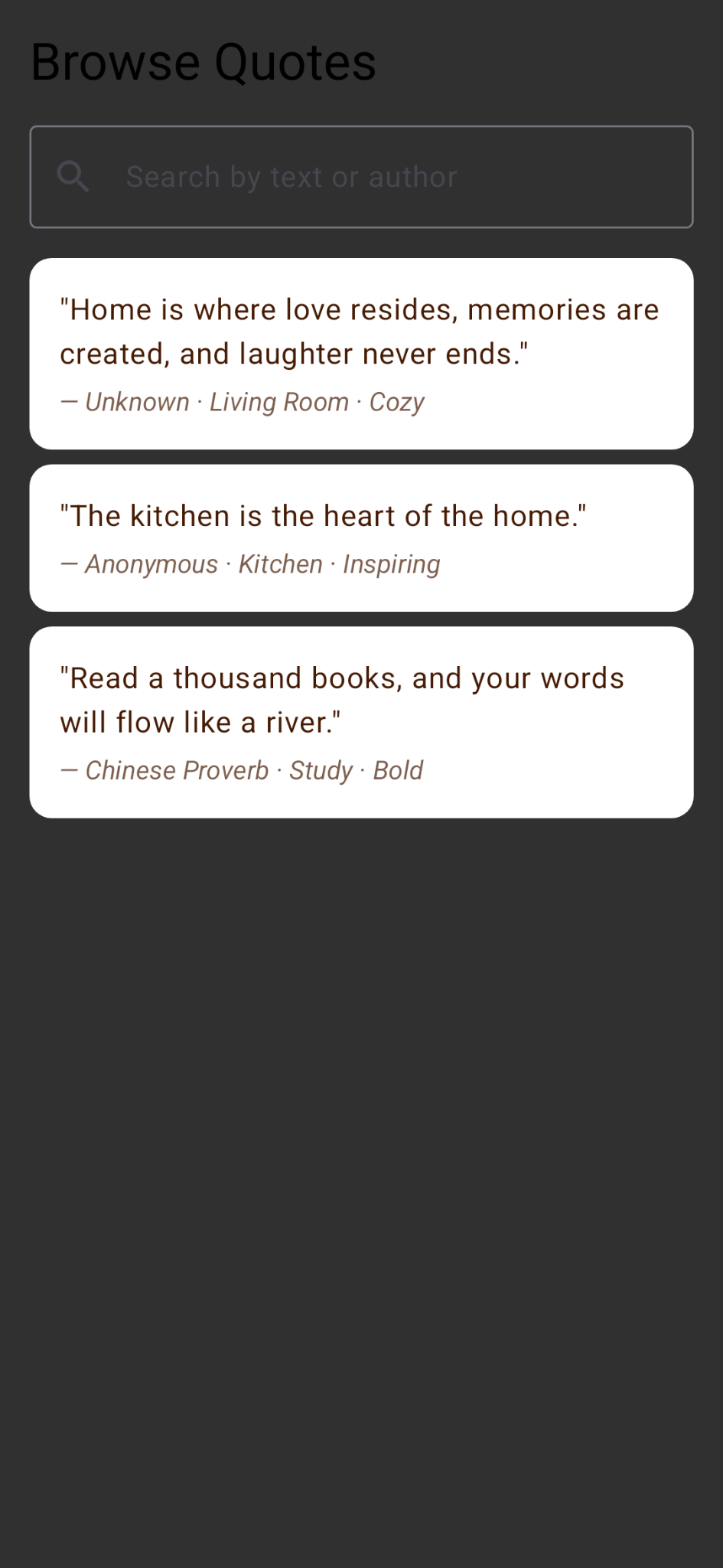 Browse quotes
