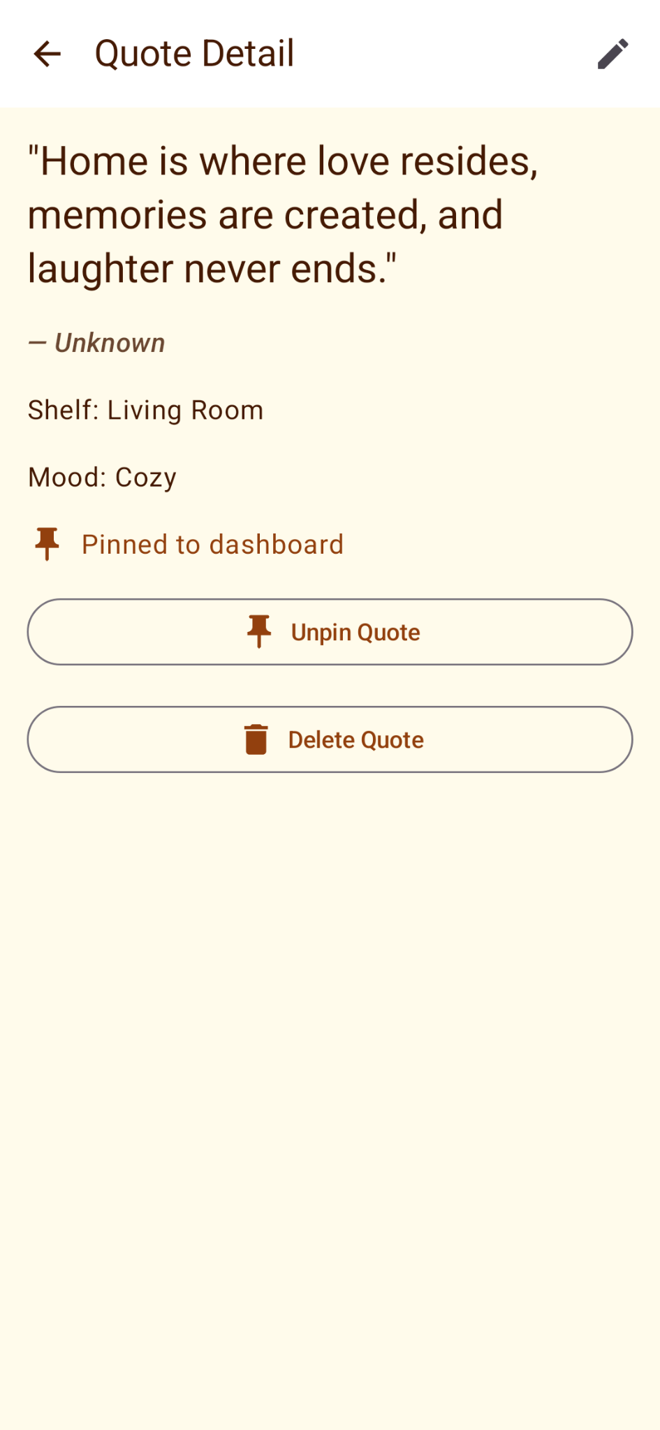 Quote detail